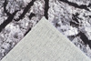 NOVO Strado modern tree trunk carpet for living room delicate grey velvet pattern Grey Trunk 140x200 cm