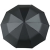 Folding vinyl automatic umbrella AU20 Black Silver durable all-weather design