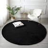 Rabbit Strado 80x80 Black round rug (Black)