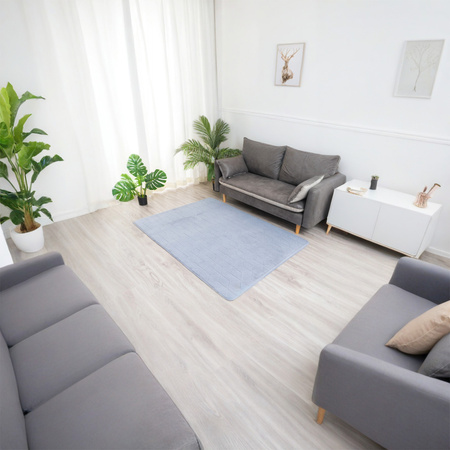 Dywan STRADO Rabbit 3D pluszowy miękki jak królik 200x300 Silver