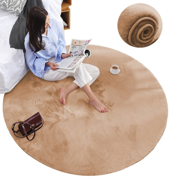 Rabbit Strado 120x120 round rug LightCamel (Beige)