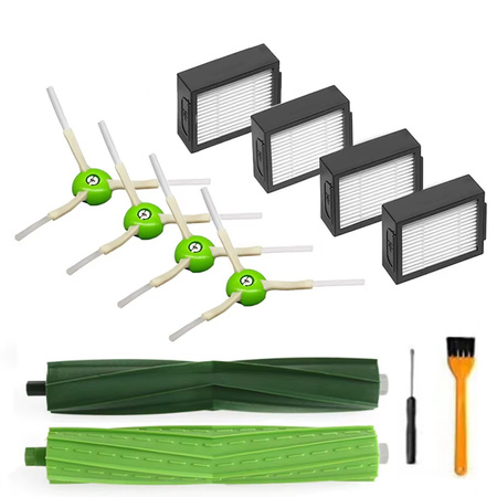 Zestaw szczotki filtry rolki iRobot ROOMBA i7 i3 j7 S9 E5 i6 i5 E4 - 12 el.