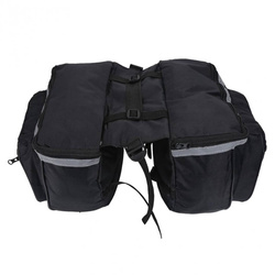 Double 25L Strado bike rack pannier bag (Black)