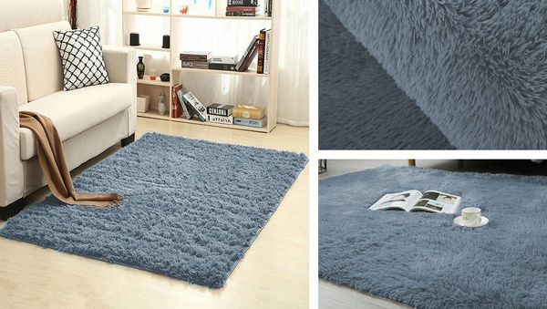 Dywan Shaggy 160x220 cm, jasnosrebrny - miękki, puszysty do salonu i sypialni