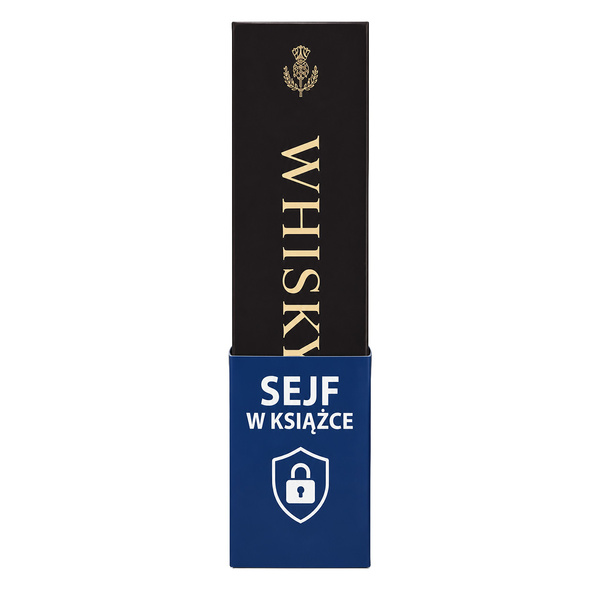 Sejf książka metalowa skrytka kasetka na pieniądze klucze biżuterię zegarki - Whisky