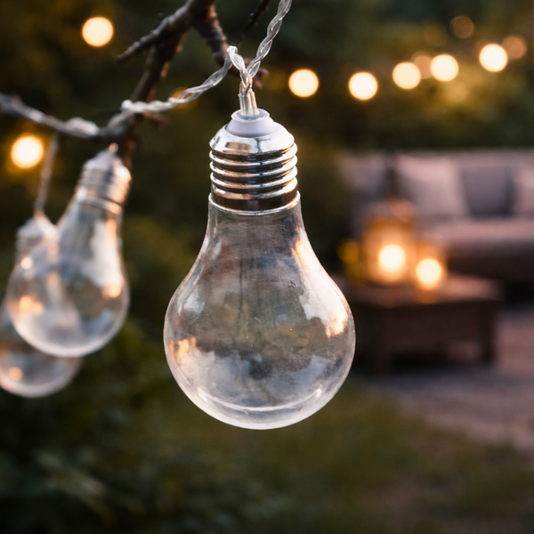 Lampki imprezowe na ogród balkon 50LED 7,5m girlanda świetlna łańcuch