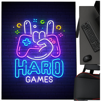 Dywan gamingowy 3D HardGames 140x200 cm - nowoczesny wzór 3D do pokoju gracza