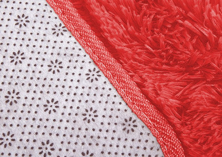 Dywan Shaggy antypoślizgowy nowoczesny salon miękki puszysty 200x300, czerwony