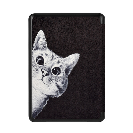 Etui graficzne Kindle Paperwhite 6/ Colorsoft/ Signature Edition - White Cat
