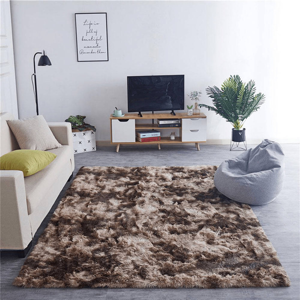 Dywan Shaggy Ombre 60x120 cm, kawowy - miękki do salonu i sypialni