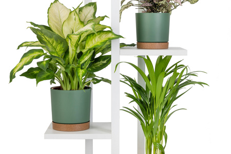 Kwietnik stojący metalowy stojak na kwiaty rośliny 6 donic TOWER 112,5cm, biały