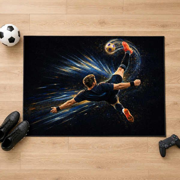 Dywan gamingowy 140x200 dla gracza mata pod fotel antypoślizgowy FootBall