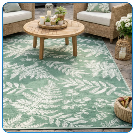 Dywan zewnętrzny Flora 120x170 cm tarasowy wodoodporny na taras balkon do ogrodu