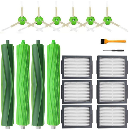 Zestaw wałki filtry szczotki do iRobot ROOMBA i7 i3 j7 S9 E5 i6 i5 - 18 el.