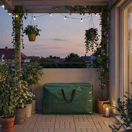 Pokrowiec ochronny na poduszki ogrodowe torba woodoodporna uchwyty plandeka