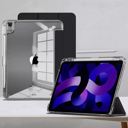 Etui Hard Crystal z uchwytem na rysik do Apple iPad 10.9 10 GEN 2022 / iPad 11 A16 11GEN 2025 - Black