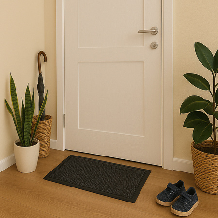STRADO doormat 3d mesh under shoe door rubber mat 60x90 thick XL
