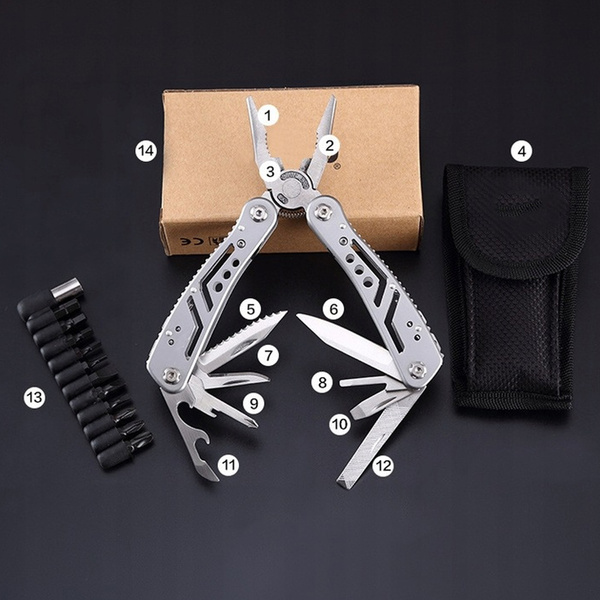 Multitool 24in1 STRADO multitool survival folding pocket knife saw knife