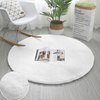Rabbit Strado 80x80 White round rug (White)