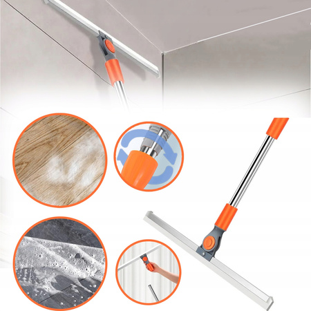 Guma Ściągaczka teleskopowa silikonowa do wody podłóg 50x93-117 cm