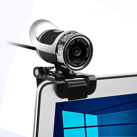 Kamera internetowa WebCam A859 Czarna z mikrofonem – kompaktowa kamera do komputera i laptopa