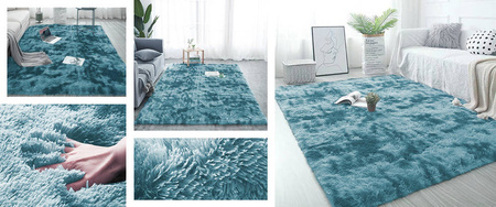 Dywan Ombre Shaggy Strado 160x200 OmbreNavy (Ciemny Niebieski)