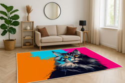 Dywan gamingowy 3D Main Coon 100x150 cm - nowoczesny wzór 3D do pokoju gracza