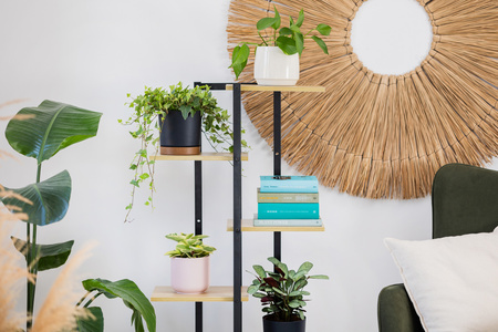 Kwietnik stojący metalowy stojak na kwiaty rośliny 6 poziomów Castle 125 cm