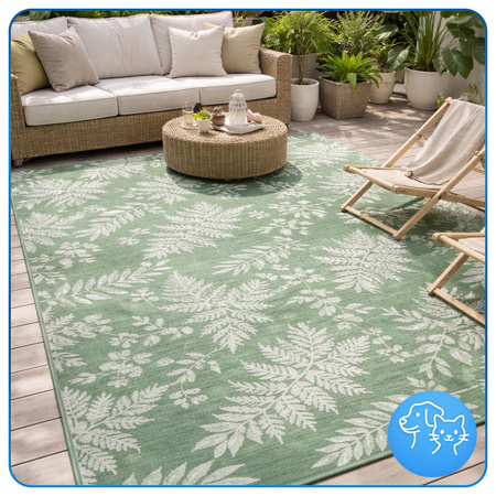 Dywan zewnętrzny Flora 140x200 cm tarasowy wodoodporny na taras balkon do ogrodu