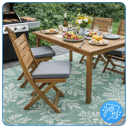 Dywan zewnętrzny Flora 160x220 cm tarasowy wodoodporny na taras balkon do ogrodu