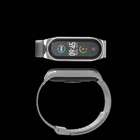 Pasek stalowy do Xiaomi Mi Band 6 (Srebrny)