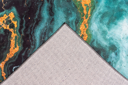 Dywan NOVO Strado nowoczesny do salonu marmurowy wzór velvet Malachit 200x250