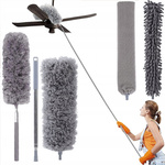 Miotełka teleskopowa do kurzu 3w1 250cm szczotka zmiotka zestaw XXL, szara
