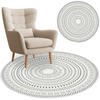 Round carpet NOVO Strado modern oriental pattern for living room Zenith 160x160 cm