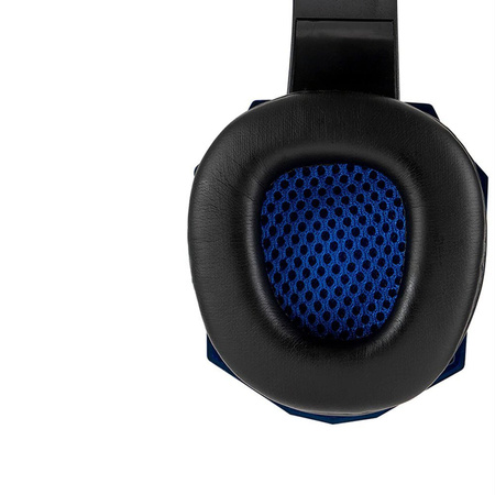 Słuchawki gamingowe LED Speed Spider OS-830MV czarno-czerwone z mikrofonem dla graczy