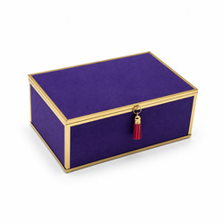 Szkatułka na biżuterię 18x13x7 cm 4ASS CLR Purple