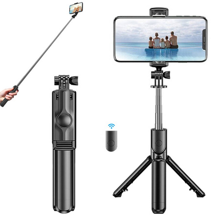 Kijek selfie stick statyw z pilotem Bluetooth - S03