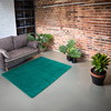 STRADO Rabbit 3D plush soft like rabbit anti-slip carpet 120x170 BottleGreen