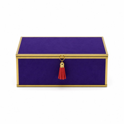 Szkatułka na biżuterię 18x13x7 cm 4ASS CLR Purple