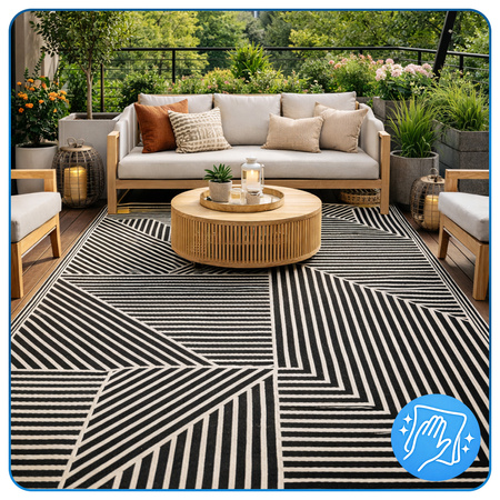 Dywan zewnętrzny 160x230 cm tarasowy wodoodporny na taras balkon do ogrodu