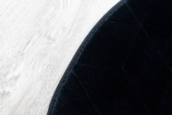 STRADO round Rabbit 3D plush soft like rabbit anti-slip carpet 150 Black
