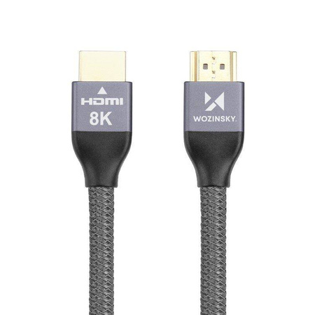 Kabel HDMI 2.1 Wozinsky 8K 60 Hz 2m WHDMI-20 (Srebrny)