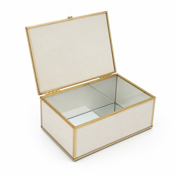 Szkatułka na biżuterię 18x13x7 cm 4ASS CLR Beige