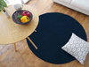 Rabbit Strado 120x120 round rug RoyalNavy (Blue)