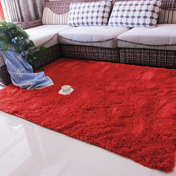 Dywan Shaggy 160x220 cm, jasny czerwony BloodyRed - miękki, puszysty do salonu i sypialni
