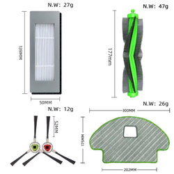 Zestaw szczotki filtry mop do iRobot Roomba Combo R111840 R113840 9 el.