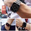 Stalowa bransoleta pasek do Apple Watch 7 45mm (Czarna)