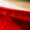 Shaggy Strado 100x100 BloodyRed Round Carpet (Bright Red)