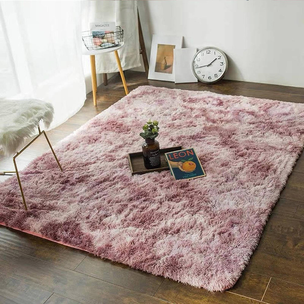 Dywan Shaggy Ombre 60x120 cm, fioletowy - miękki do salonu i sypialni