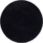 Dywan Okrągły Alpaca antypoślizgowy miękki nowoczesny salon 120x120, czarny